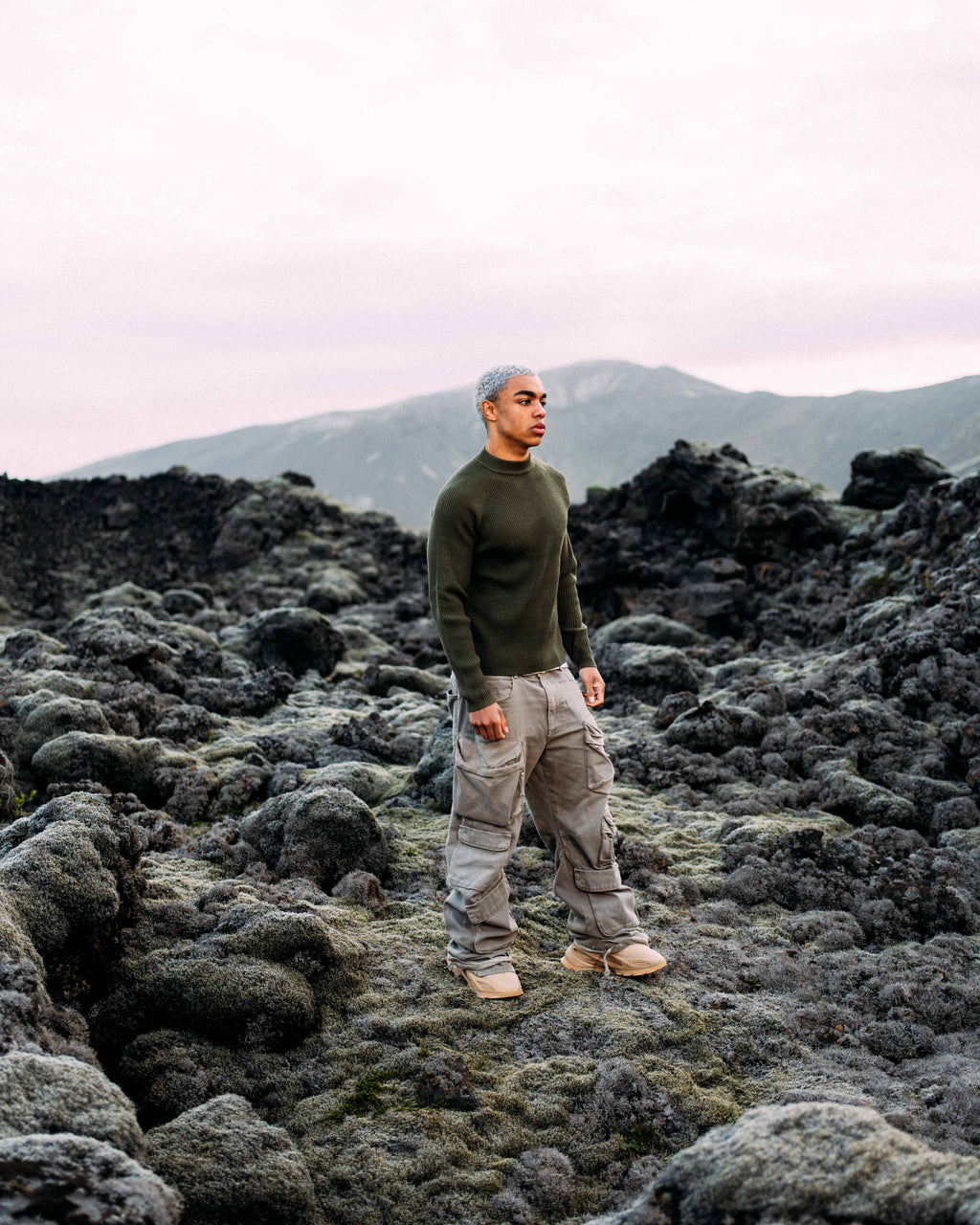 Woodland ribbed knit