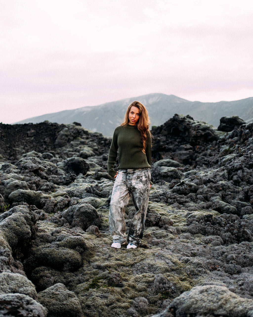 Woodland ribbed knit