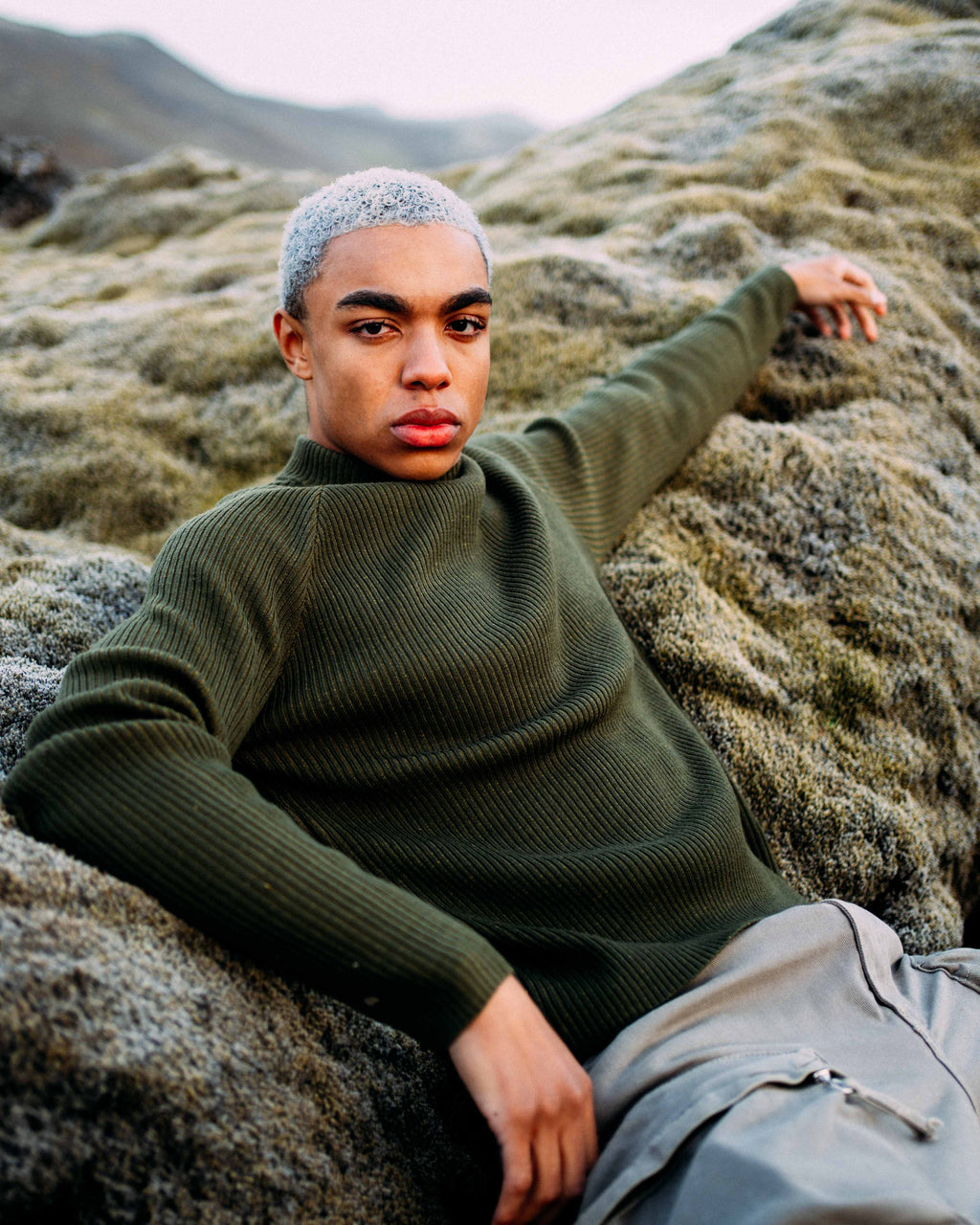 Woodland ribbed knit