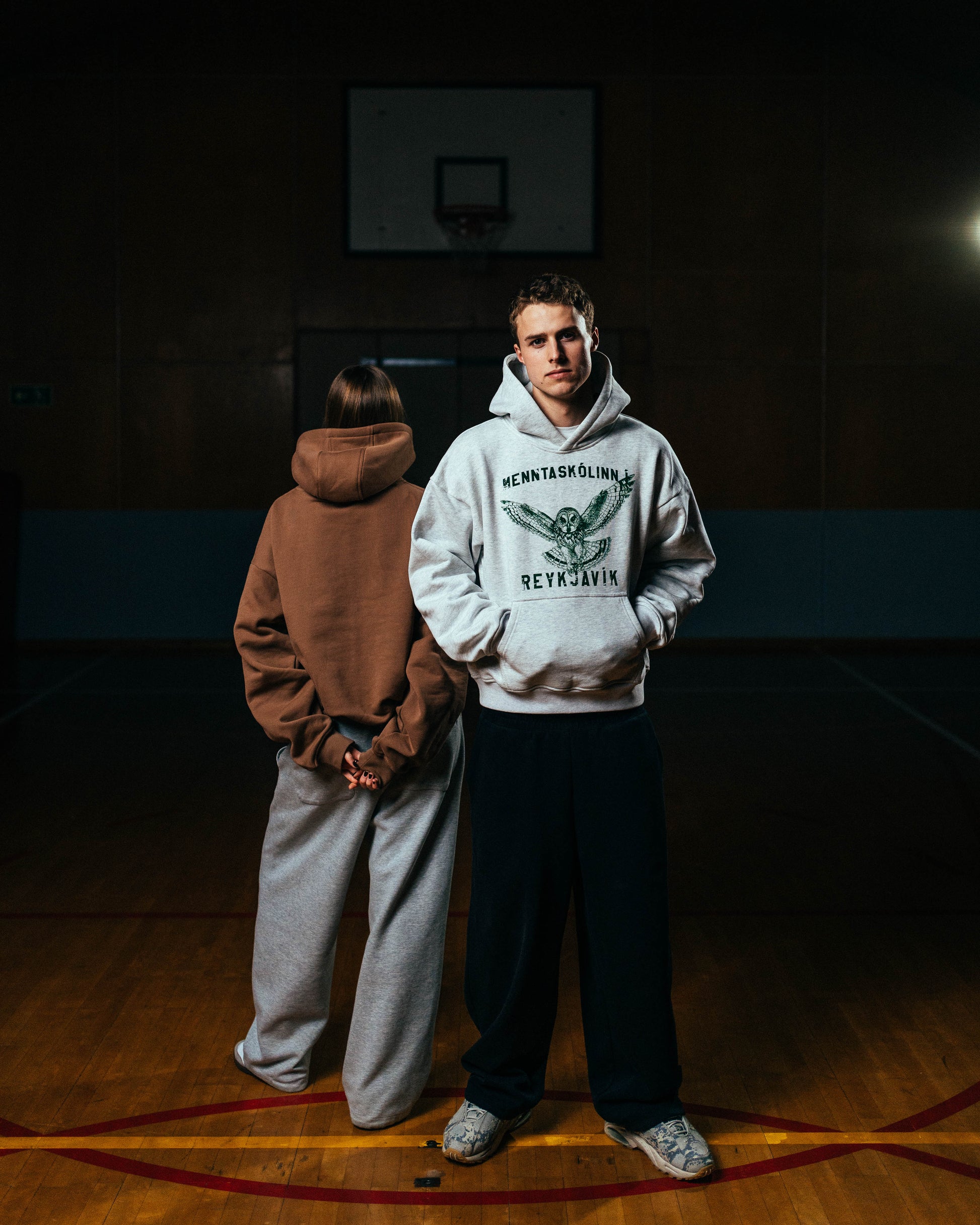 Gray Collegiate Hoodie - MR