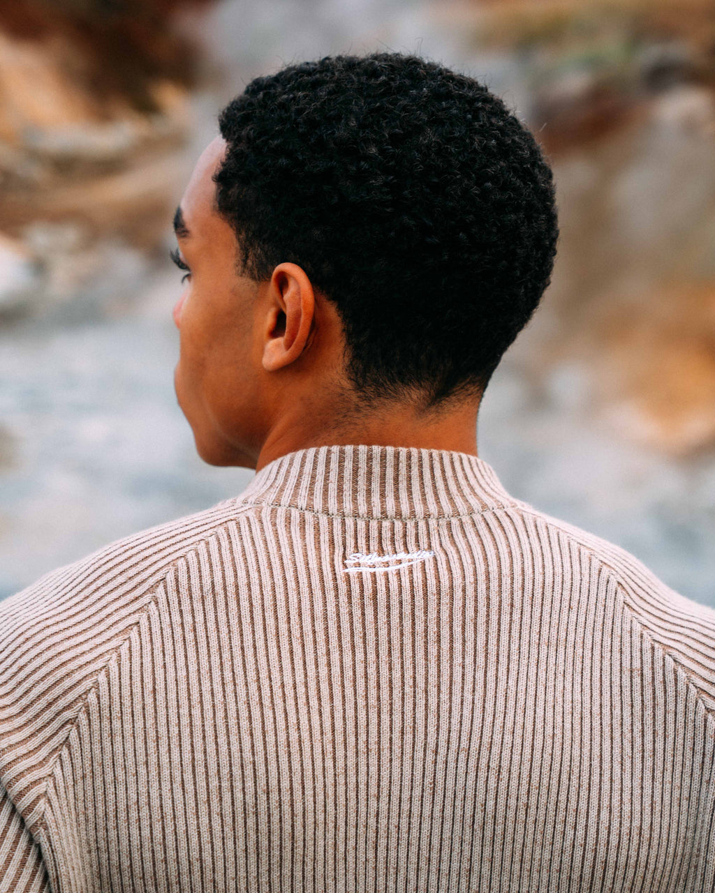 Dune ribbed knit