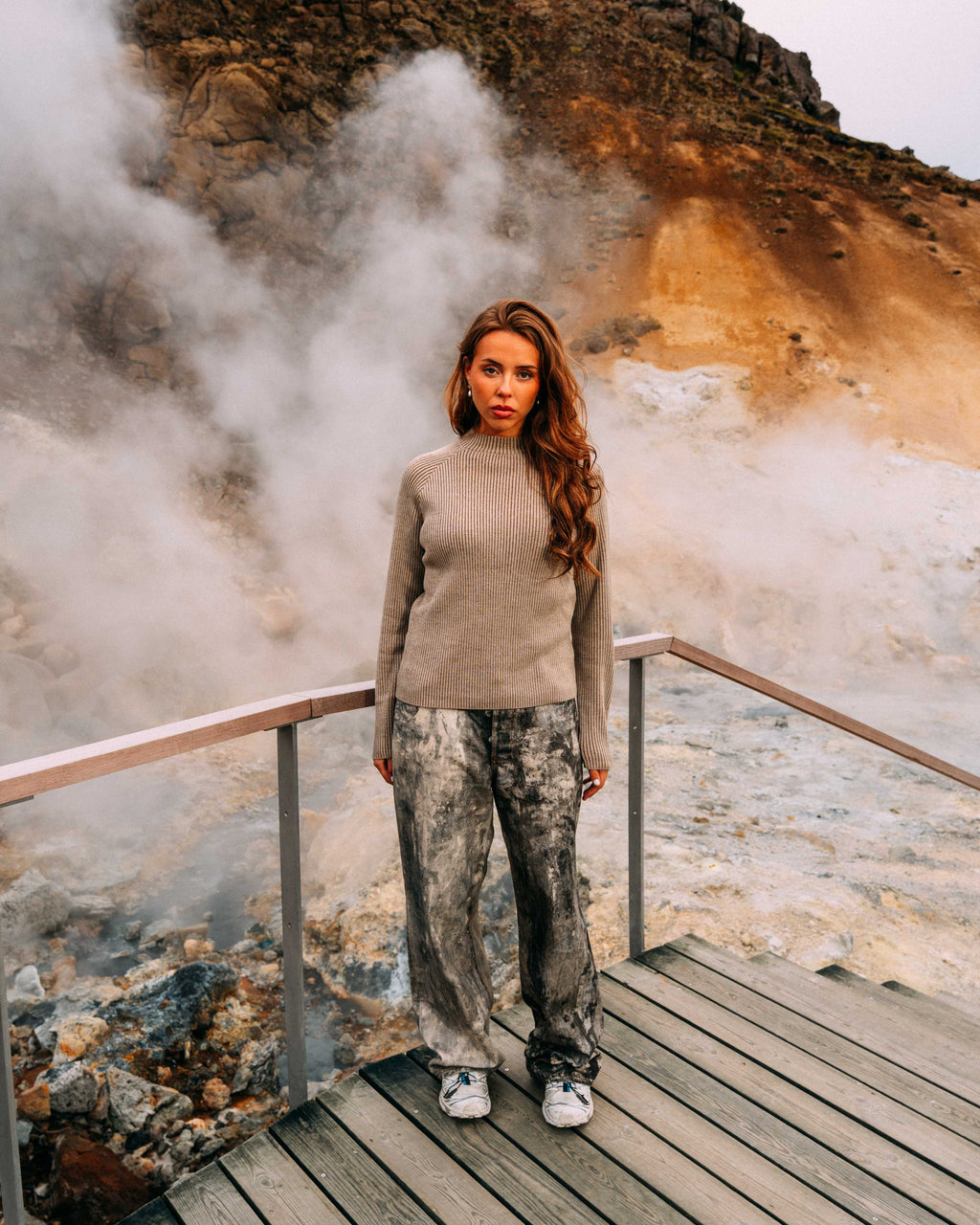Dune ribbed knit