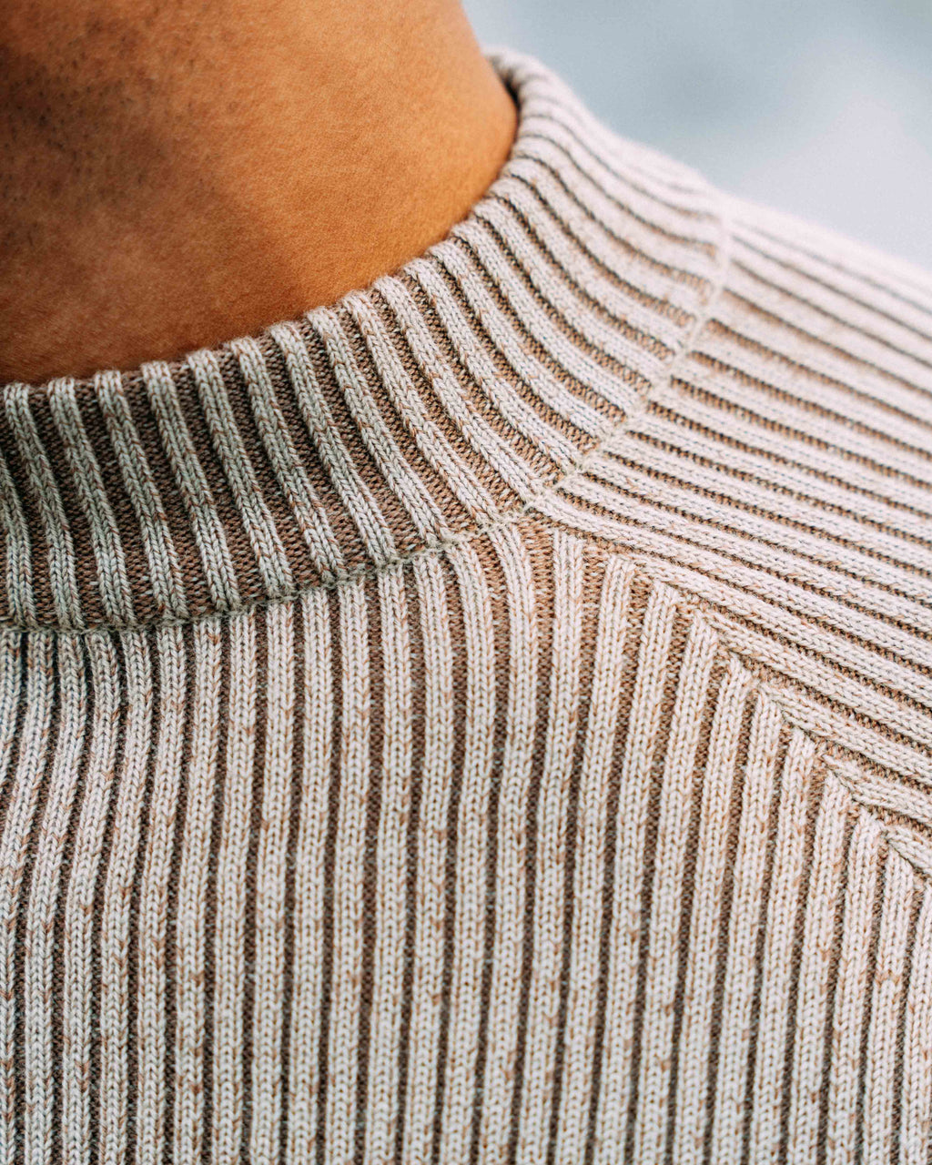Dune ribbed knit
