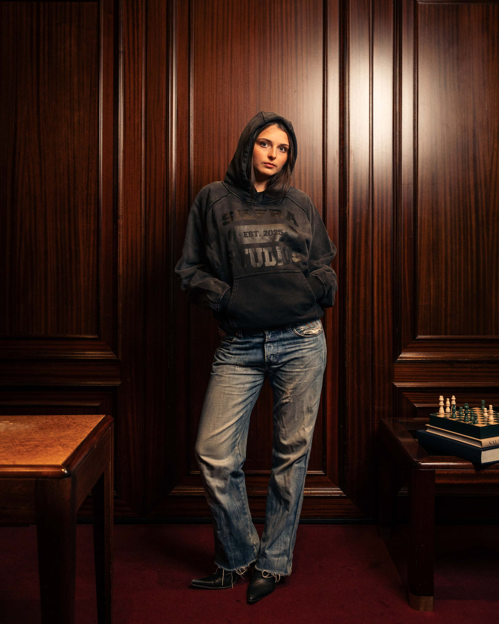 Sunfaded Varsity Hoodie