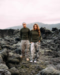 Woodland ribbed knit